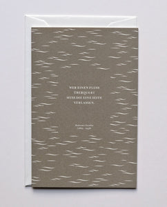 Kondolenzkarte "Gandhi" / Haferkorn & Sauerbrey