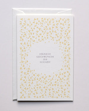 Hochzeitskarte "Reis & Blüten" / Haferkorn & Sauerbrey
