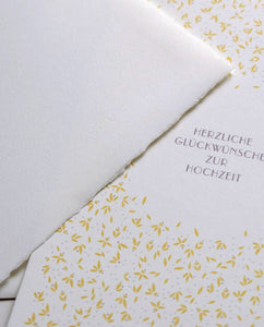 Hochzeitskarte "Reis & Blüten" / Haferkorn & Sauerbrey
