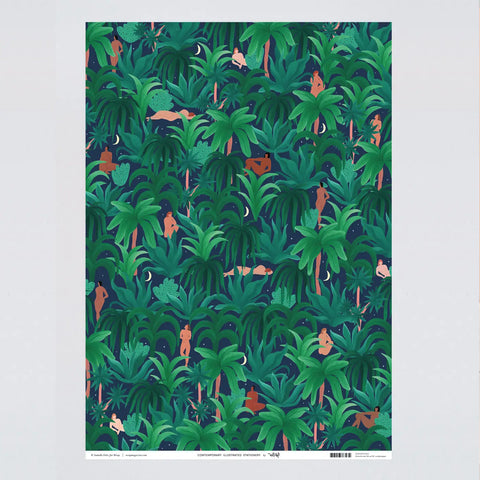 Geschenkpapier "Night Jungle" / Wrap