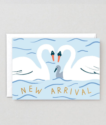 Karte New Arrival Swans / Wrap