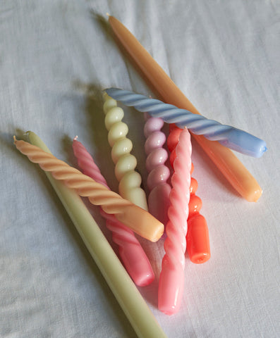 Kerzen "Twist" / Hay