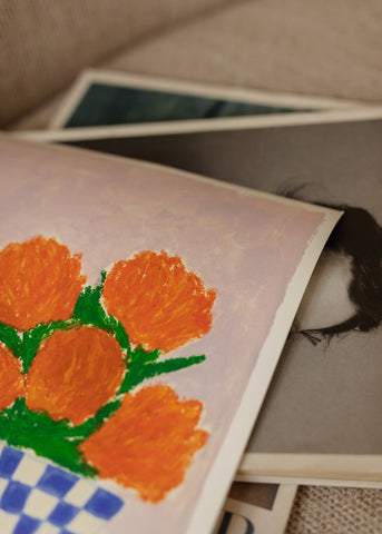 Poster "Orange Flower" 30 x 40 cm / TPC x Carla Llanos