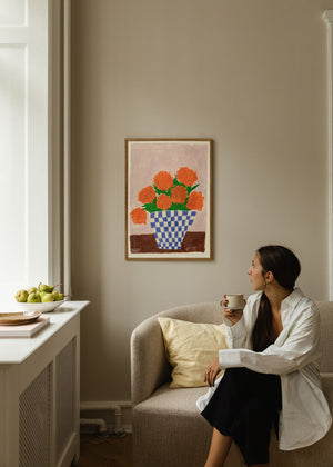 Poster "Orange Flower" 30 x 40 cm / TPC x Carla Llanos