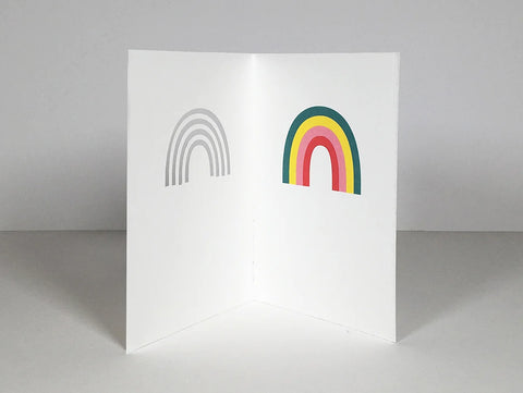 Karte "Rainbow" / Cut & Make