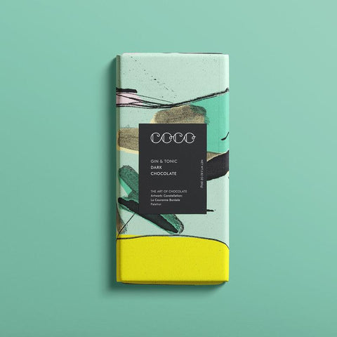 Dunkle Schokolade "Gin & Tonic" 80g / Coco Chocolatier