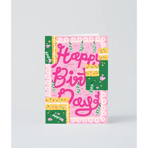 Karte Pink Birthday Cake / Wrap