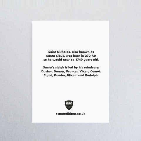 Mini-Karte "Weichnachtsmann" / Scout Editions