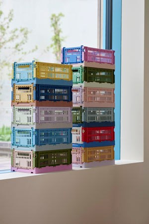 Faltkiste "Colour Crate Mix" S / Hay