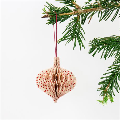 Anhänger Tropfen "Honeycomb Drop"/ Afroart