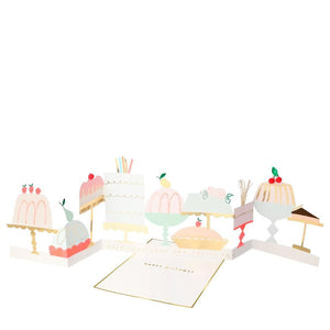 Glückwunschkarte "Cake Concertina Card" / Meri Meri