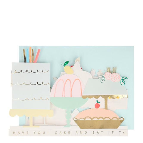 Glückwunschkarte "Cake Concertina Card" / Meri Meri