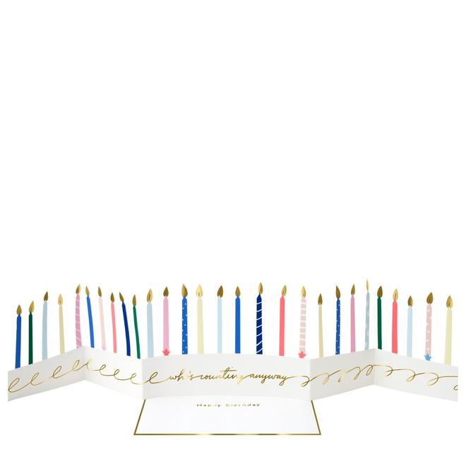 Gückwunchkarte "Candle Concertina Card"/ Meri Meri