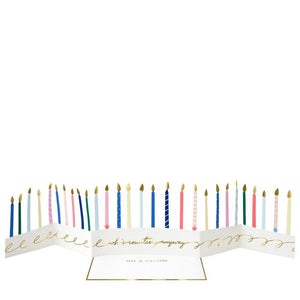 Gückwunchkarte "Candle Concertina Card"/ Meri Meri