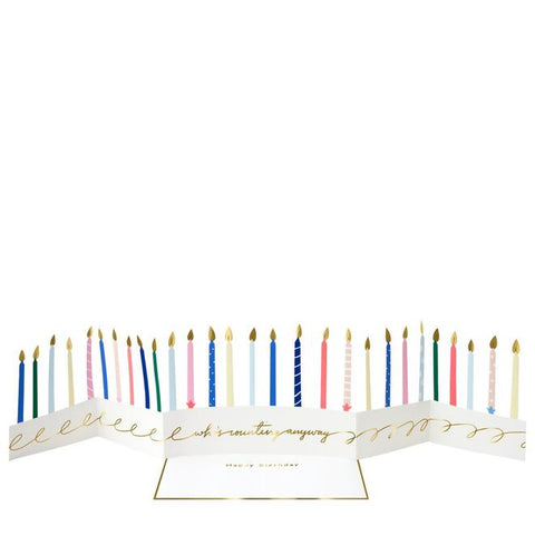 Gückwunchkarte "Candle Concertina Card"/ Meri Meri