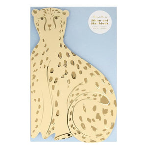 Notiz- und Stickerbuch "Cheetah Sticker & Sketchbook"/ Meri Meri