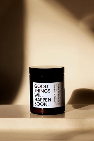 Duftkerze "Good Things Will Happen Soon" Rosemary x Lavender / Coudre Berlin