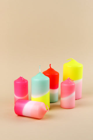 Dip Dye Stumpenkerzen / Pink Stories