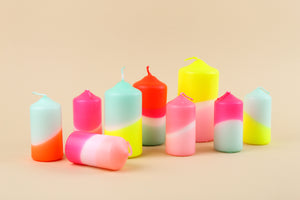 Dip Dye Stumpenkerzen / Pink Stories