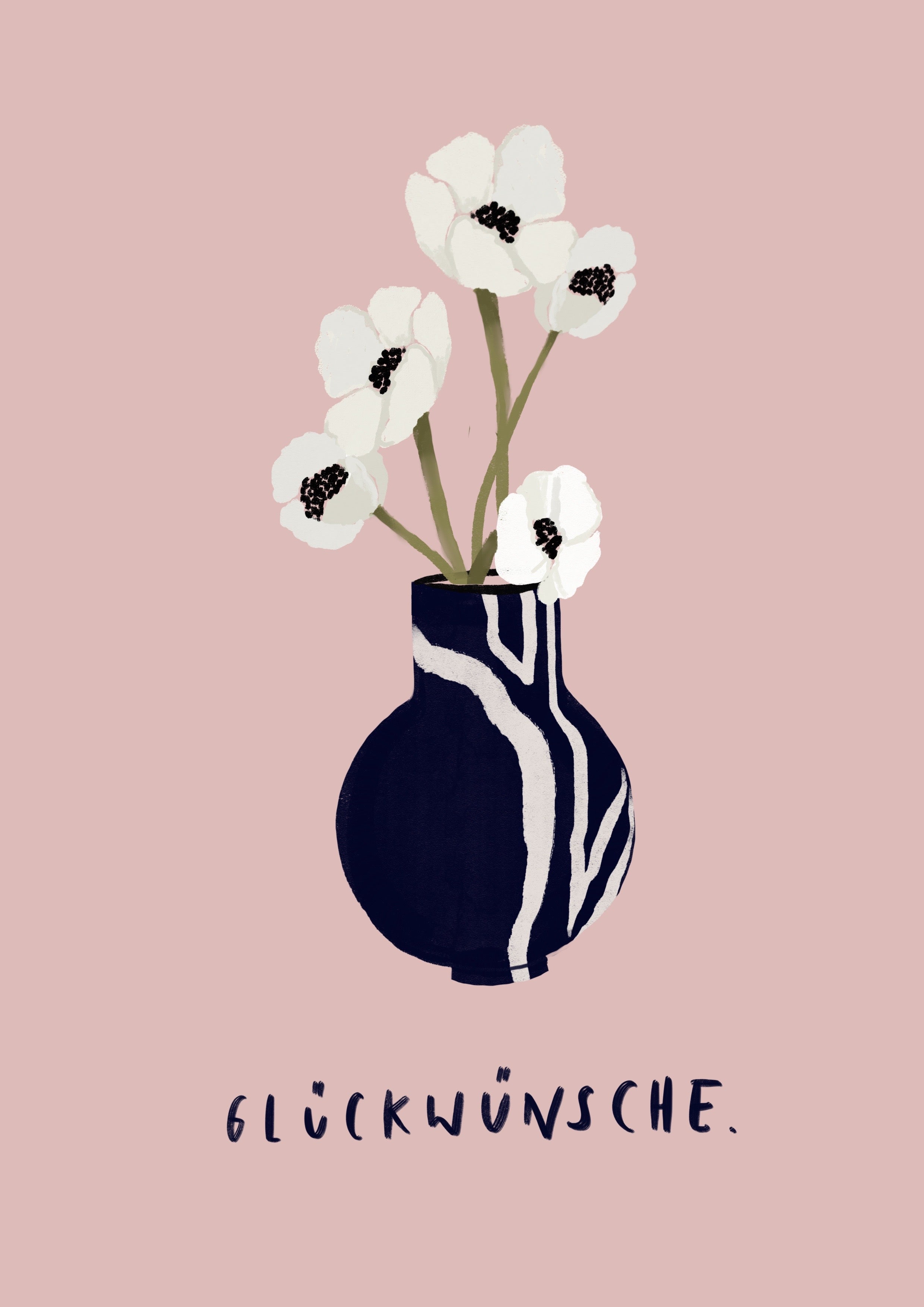 Grußkarte "Glückwunsch" / Present & Paper x Nina Sophie Gekeler
