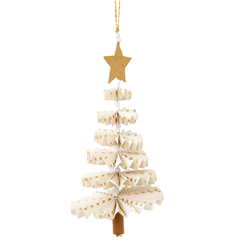 Bäumchen Anhänger "Fold Fir"/ Afroart