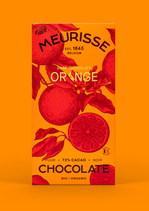Dunkle Schokolade "Dark Chocolate Orange 73%" / Meurisse