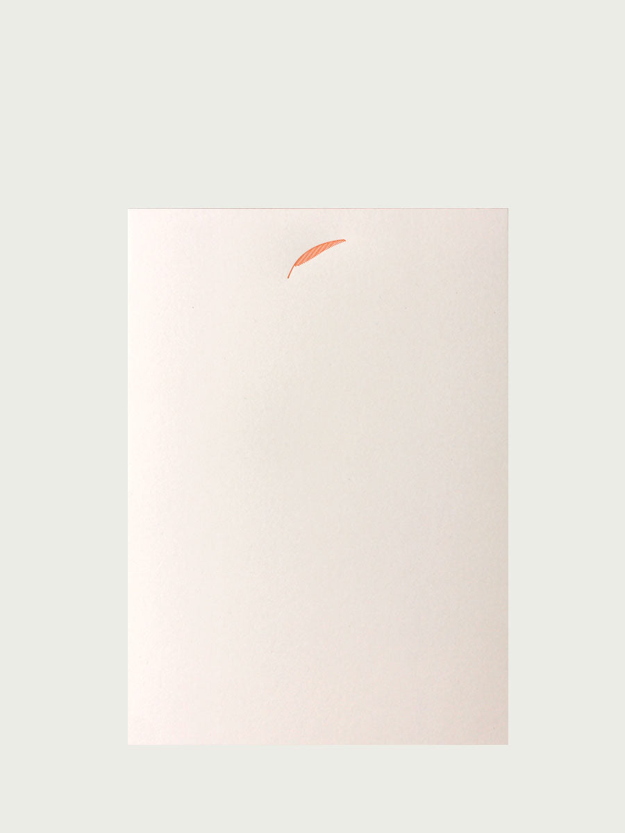 Handgefertigter Schreibblock mit Palmblatt-Motiv A5 / Le Typographe