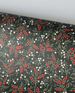 Geschenkpapier "White & Red Berries" / Haferkorn & Sauerbrey