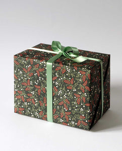 Geschenkpapier "White & Red Berries" / Haferkorn & Sauerbrey