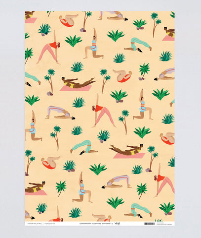 Geschenkpapier " Yoga" / Wrap