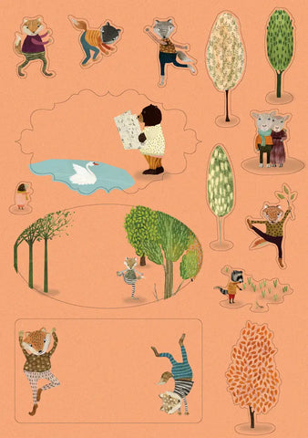 Briefpapier-Set für Kinder "Yoga in the Park" Roger La Borde