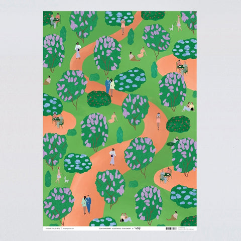 Geschenkpapier "Lilac Parc"/ Wrap