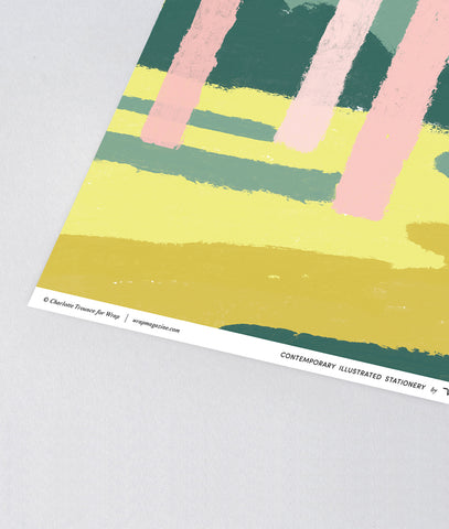 Geschenkpapier " Pink Forest" / Wrap