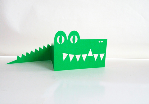 Karte "Crocodile" / Cut & Make