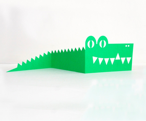 Karte "Crocodile" / Cut & Make