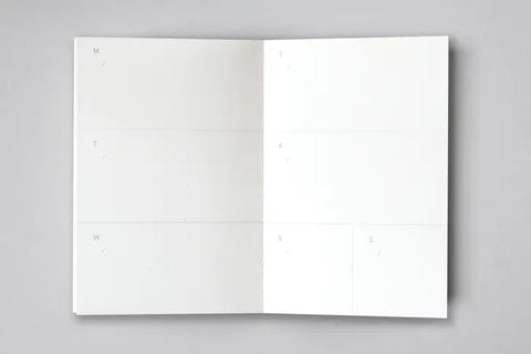 Kalender A6 "Layflat Weekly Planner" / Ola