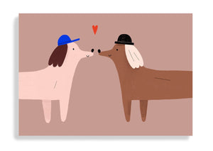 Postkarte "Dog Lovers"/ Anna Katharina Jansen