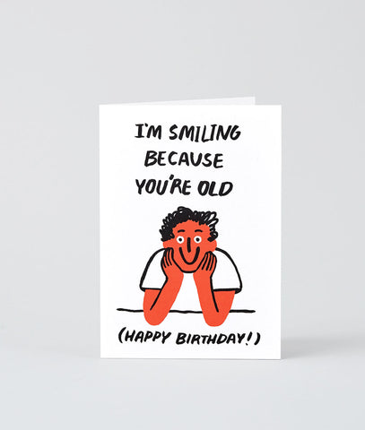 Glückwunschkarte "You're Old" / Wrap