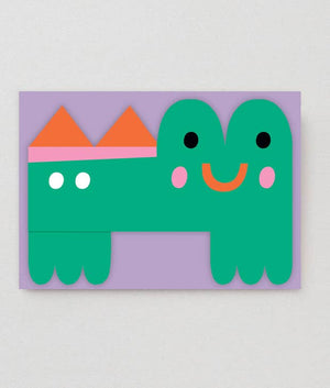 Geburtstagskarte "Croc"/ Wrap