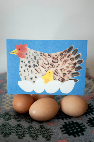 Osterkarte "Hen" / Hadley Paper