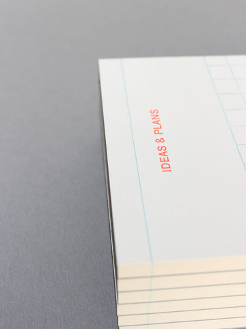 Block "Ideas & Plans" Coral / Le Typographe