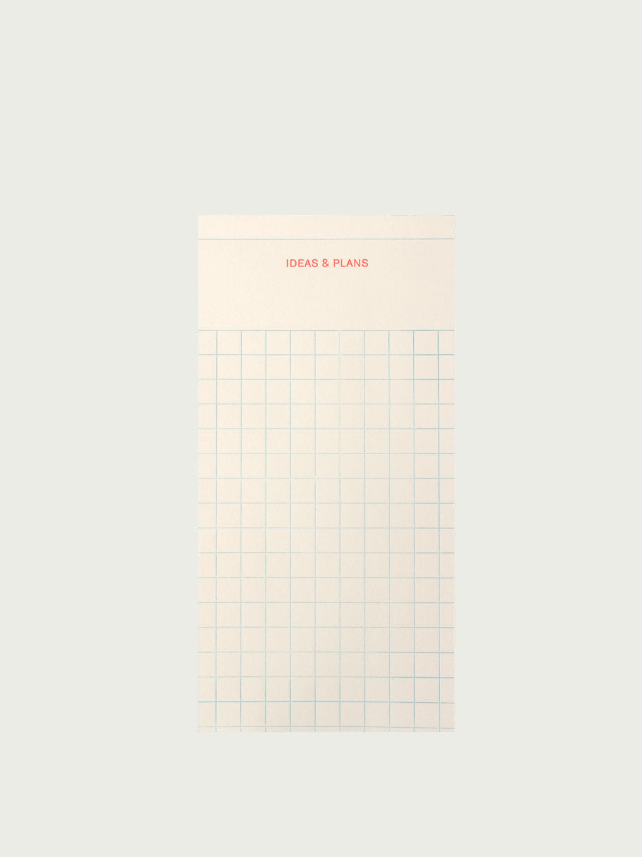 Block "Ideas & Plans" Coral / Le Typographe