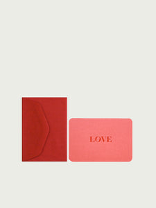 Mini-Karte "Love"/ Le Typographe