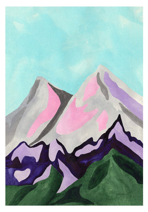 Poster "Mountains" 50 x 70 cm/ Iga Illustrations