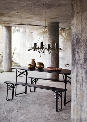 Hängender Kerzenhalter aus Messing / Madam Stoltz