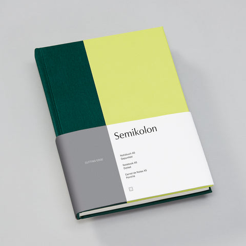Notebook Cutting Edge A5 Forrest Kiwi dotted / Semikolon