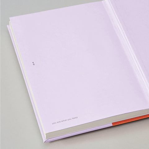 Notebook Cutting Edge A5 Tangerine Lavender dotted / Semikolon